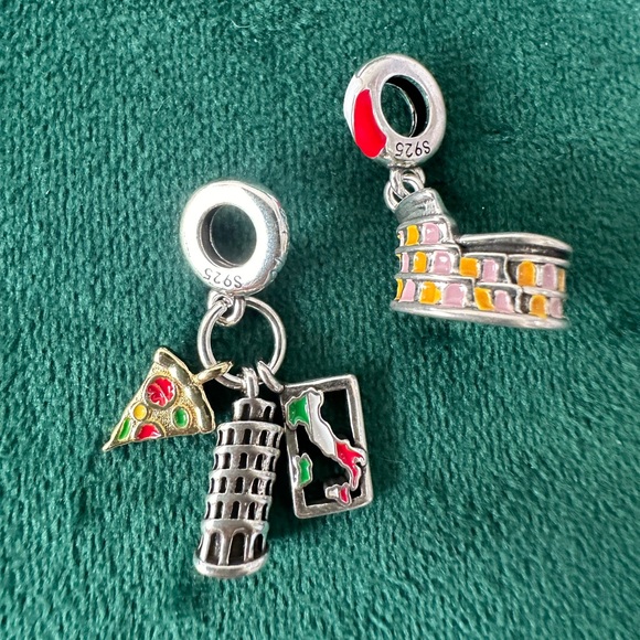 NWOT 🇮🇹 Italia Pisa Silver Pandora World Series Charm - Picture 13 of 13